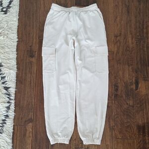 Vuori Boyfriend Cargo Jogger Pants In Cream Size XXS